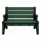 Bench-to-Table Modern Outdoor Patio Furniture Stool Chairs - Supports Up To 1400 lbs