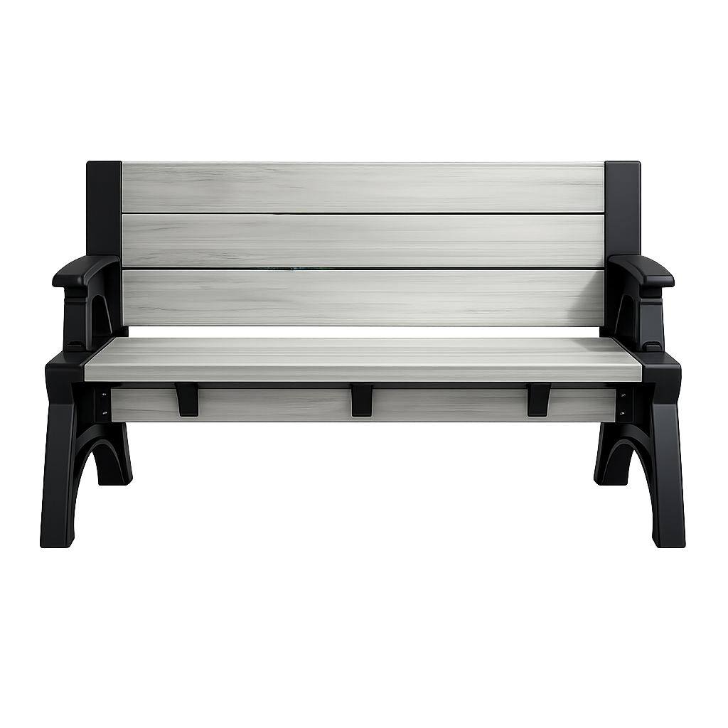 Bench-to-Table Modern Outdoor Patio Furniture Stool Chairs - Supports Up To 1400 lbs